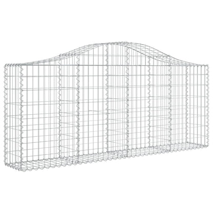 Arched Gabion Baskets 25 pcs 200x30x80/100 cm Galvanised Iron
