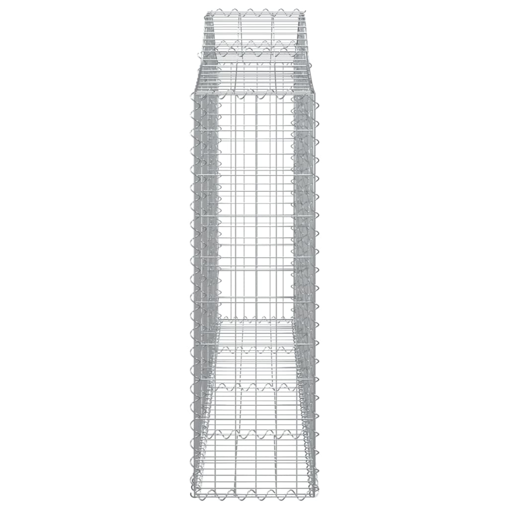 Arched Gabion Baskets 6 pcs 200x30x100/120 cm Galvanised Iron