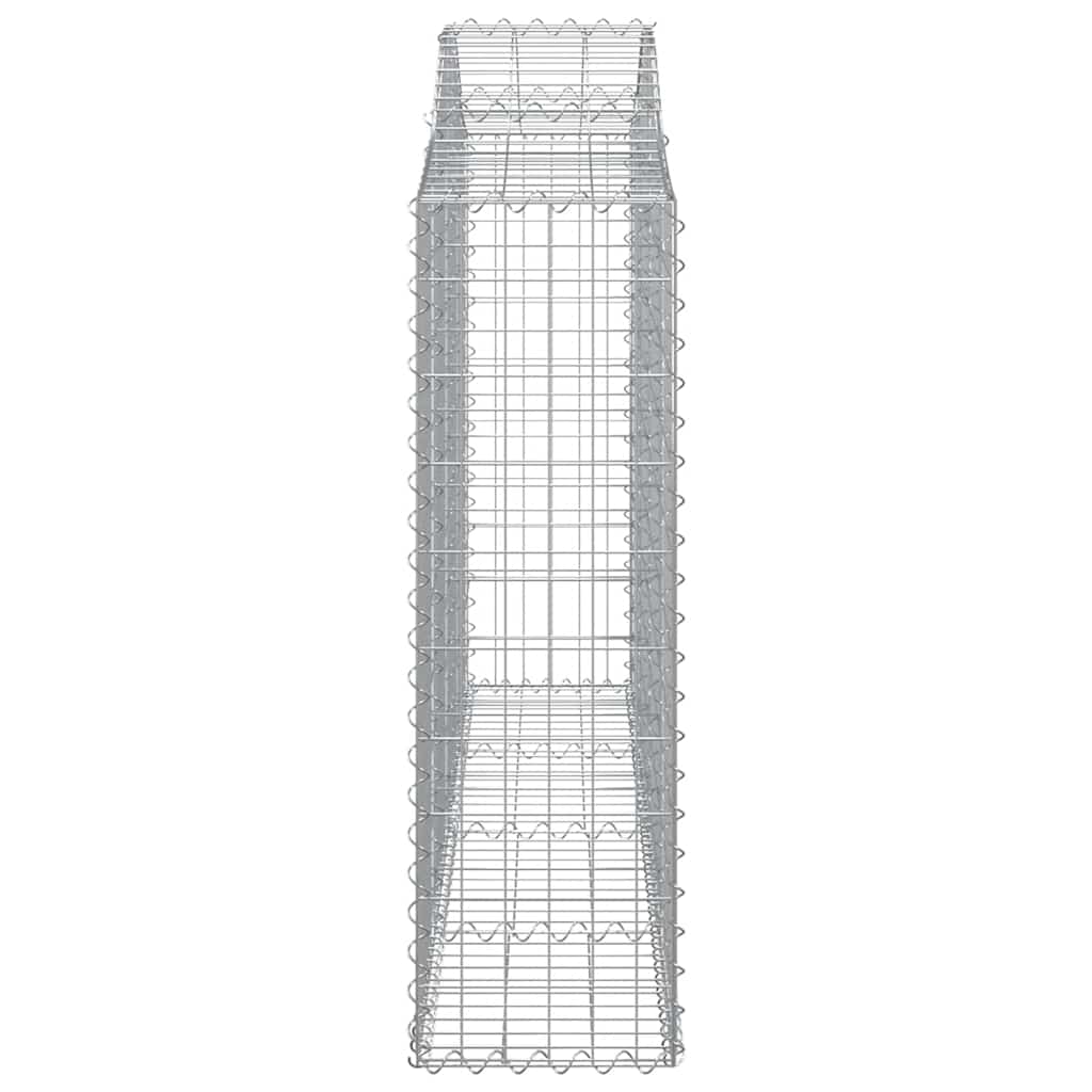 Arched Gabion Baskets 13 pcs 200x30x100/120 cm Galvanised Iron