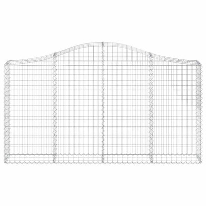 Arched Gabion Baskets 18 pcs 200x30x100/120 cm Galvanised Iron