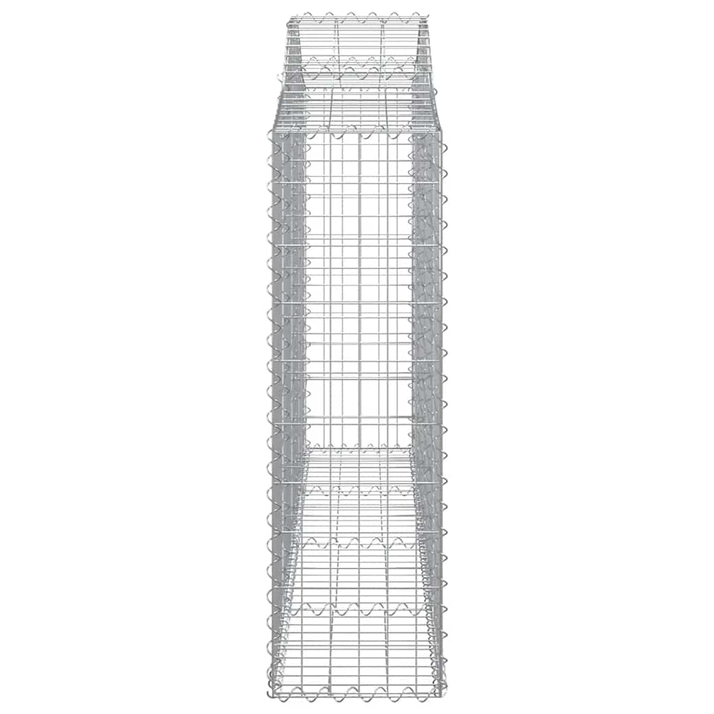 Arched Gabion Baskets 18 pcs 200x30x100/120 cm Galvanised Iron