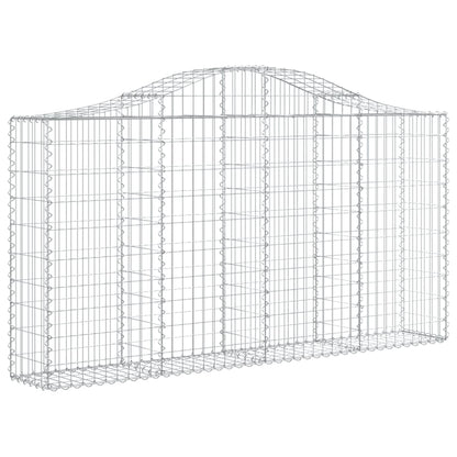 Arched Gabion Baskets 20 pcs 200x30x100/120 cm Galvanised Iron