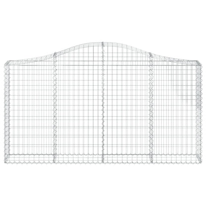 Arched Gabion Baskets 20 pcs 200x30x100/120 cm Galvanised Iron