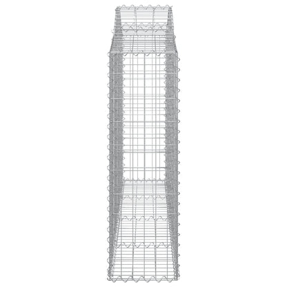 Arched Gabion Baskets 25 pcs 200x30x100/120 cm Galvanised Iron