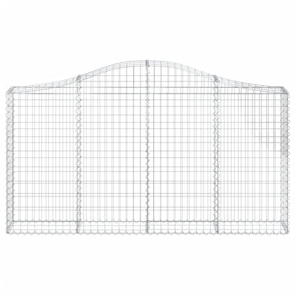 Arched Gabion Baskets 30 pcs 200x30x100/120 cm Galvanised Iron