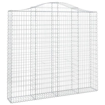 Arched Gabion Baskets 6 pcs 200x30x180/200 cm Galvanised Iron