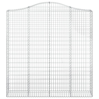 Arched Gabion Baskets 4 pcs 200x30x200/220 cm Galvanised Iron