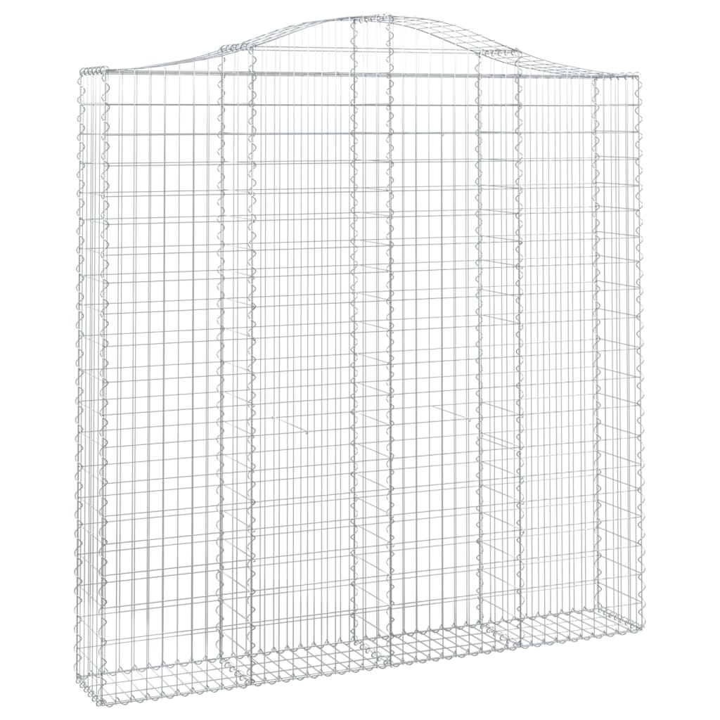 Arched Gabion Baskets 5 pcs 200x30x200/220 cm Galvanised Iron