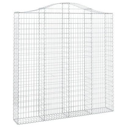Arched Gabion Baskets 5 pcs 200x30x200/220 cm Galvanised Iron