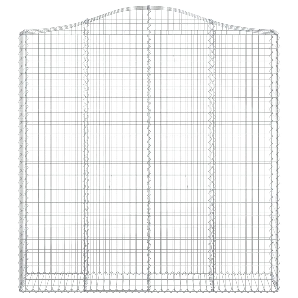 Arched Gabion Baskets 5 pcs 200x30x200/220 cm Galvanised Iron