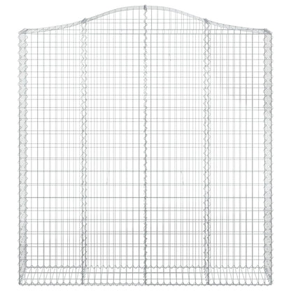 Arched Gabion Baskets 5 pcs 200x30x200/220 cm Galvanised Iron