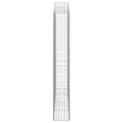 Arched Gabion Baskets 5 pcs 200x30x200/220 cm Galvanised Iron