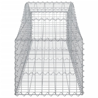 Arched Gabion Baskets 5 pcs 200x50x40/60 cm Galvanised Iron