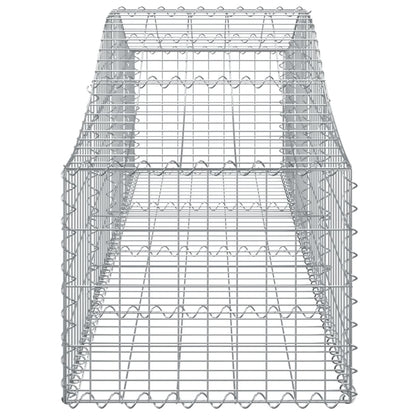 Arched Gabion Baskets 6 pcs 200x50x40/60 cm Galvanised Iron