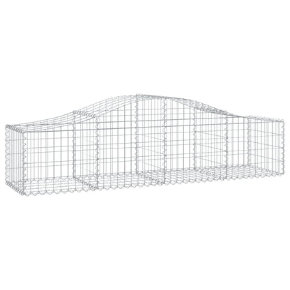 Arched Gabion Baskets 10 pcs 200x50x40/60 cm Galvanised Iron