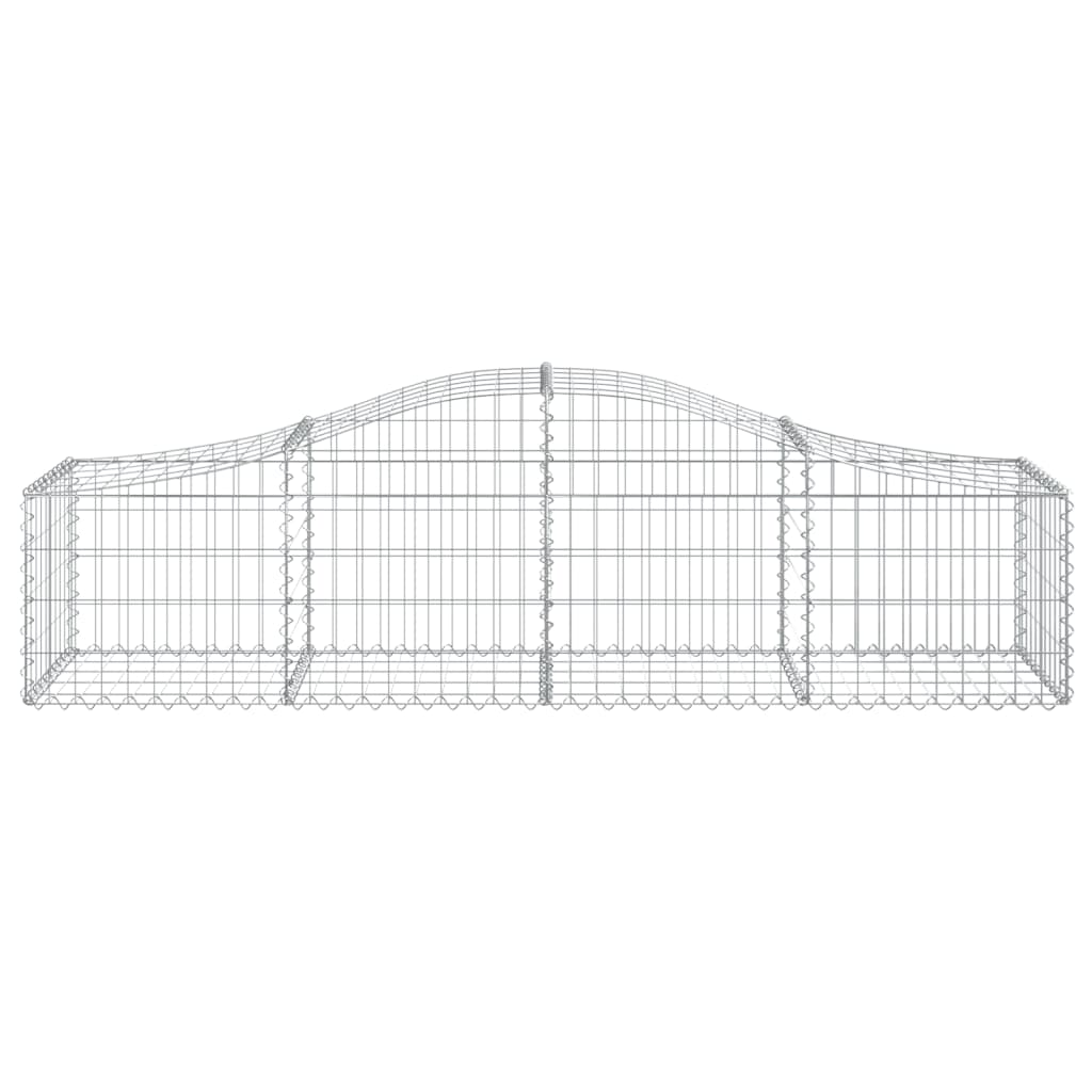 Arched Gabion Baskets 13 pcs 200x50x40/60 cm Galvanised Iron