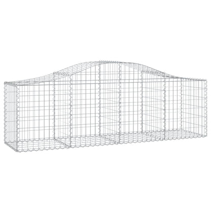 Arched Gabion Baskets 10 pcs 200x50x60/80 cm Galvanised Iron