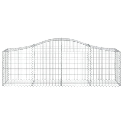 Arched Gabion Baskets 10 pcs 200x50x60/80 cm Galvanised Iron
