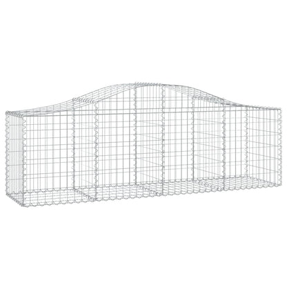 Arched Gabion Baskets 12 pcs 200x50x60/80 cm Galvanised Iron