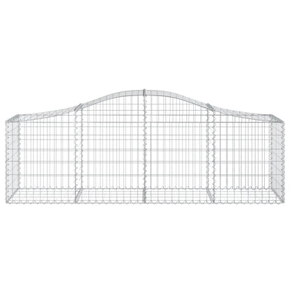 Arched Gabion Baskets 12 pcs 200x50x60/80 cm Galvanised Iron