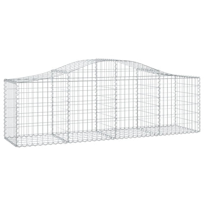 Arched Gabion Baskets 18 pcs 200x50x60/80 cm Galvanised Iron