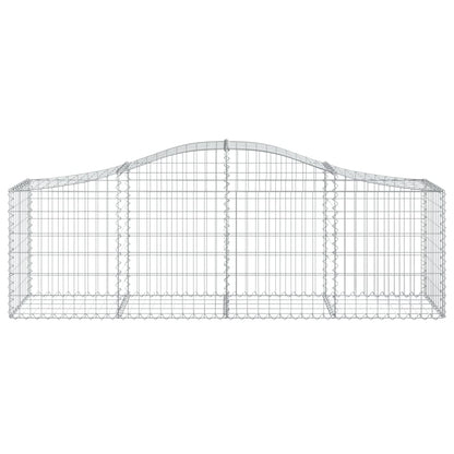 Arched Gabion Baskets 18 pcs 200x50x60/80 cm Galvanised Iron
