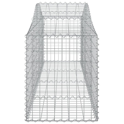 Arched Gabion Baskets 18 pcs 200x50x60/80 cm Galvanised Iron