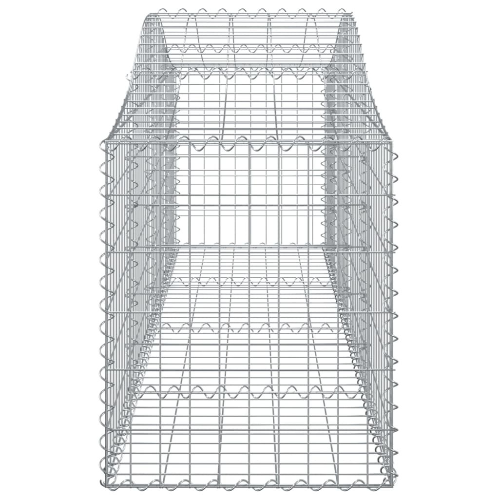 Arched Gabion Baskets 30 pcs 200x50x60/80 cm Galvanised Iron