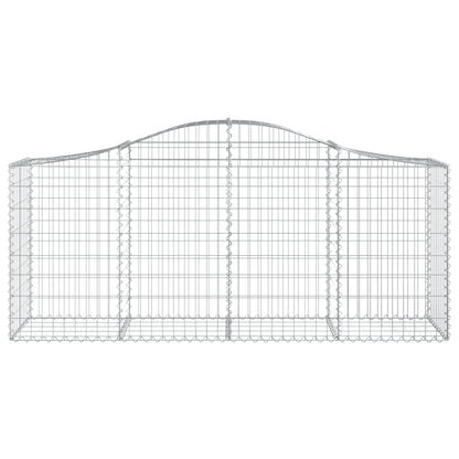 Arched Gabion Baskets 40 pcs 200x50x80/100 cm Galvanised Iron