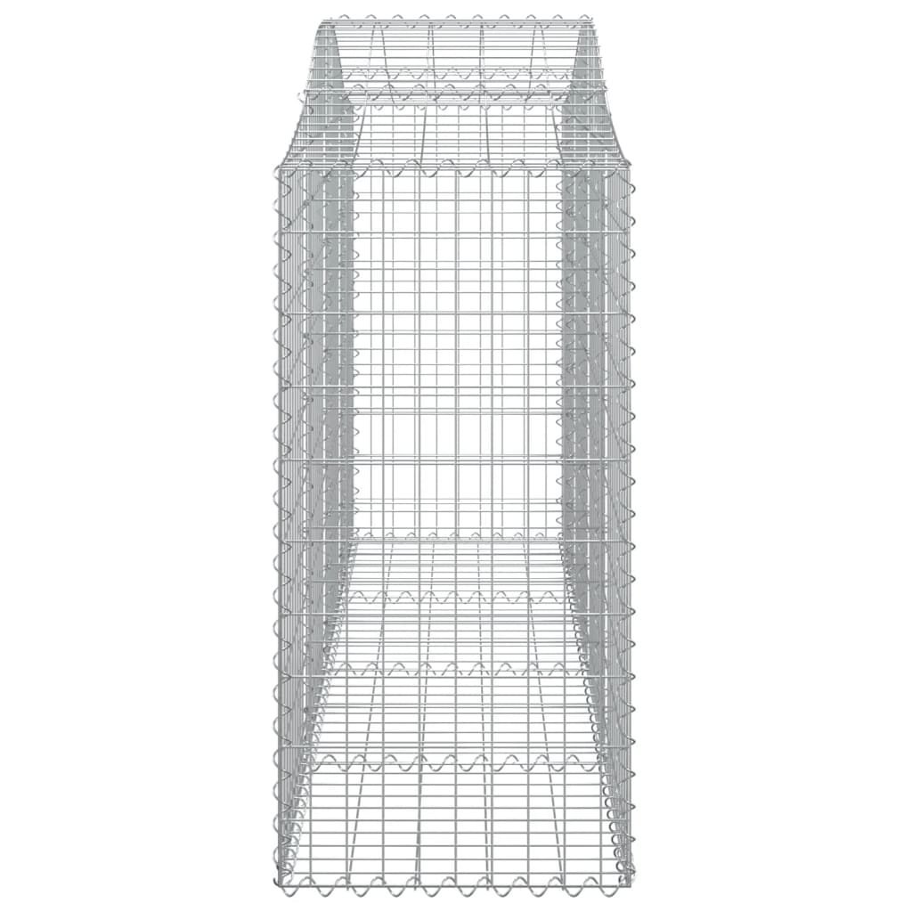 Arched Gabion Baskets 7 pcs 200x50x100/120 cm Galvanised Iron