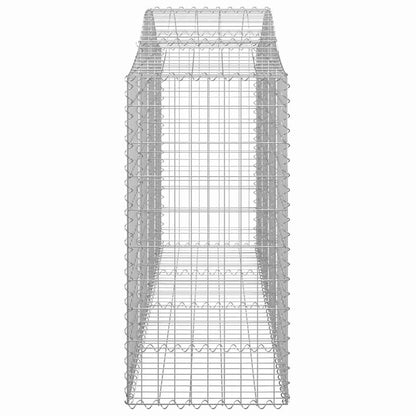 Arched Gabion Baskets 8 pcs 200x50x100/120 cm Galvanised Iron