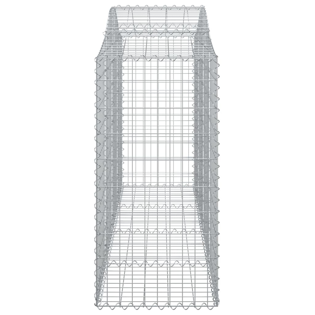 Arched Gabion Baskets 13 pcs 200x50x100/120 cm Galvanised Iron