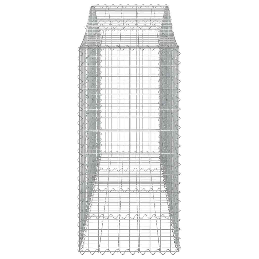 Arched Gabion Baskets 18 pcs 200x50x100/120 cm Galvanised Iron