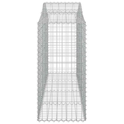 Arched Gabion Baskets 18 pcs 200x50x100/120 cm Galvanised Iron