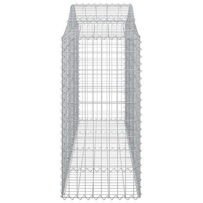 Arched Gabion Baskets 10 pcs 200x50x120/140 cm Galvanised Iron
