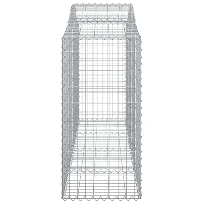Arched Gabion Baskets 12 pcs 200x50x120/140 cm Galvanised Iron