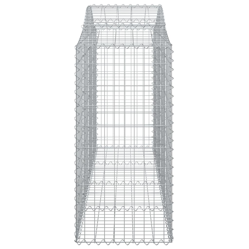 Arched Gabion Baskets 20 pcs 200x50x120/140 cm Galvanised Iron