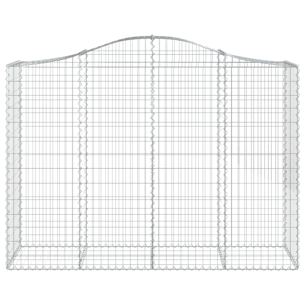Arched Gabion Baskets 13 pcs 200x50x140/160 cm Galvanised Iron