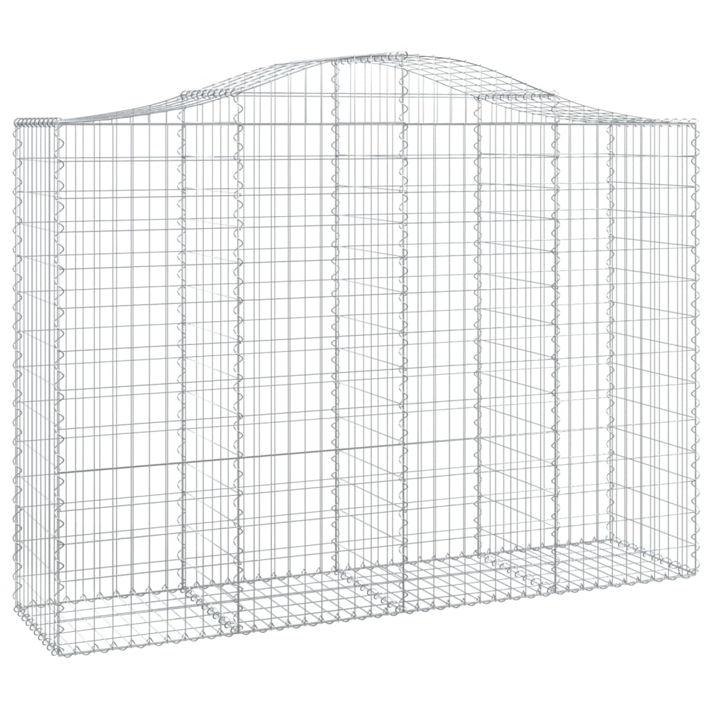 Arched Gabion Baskets 20 pcs 200x50x140/160 cm Galvanised Iron