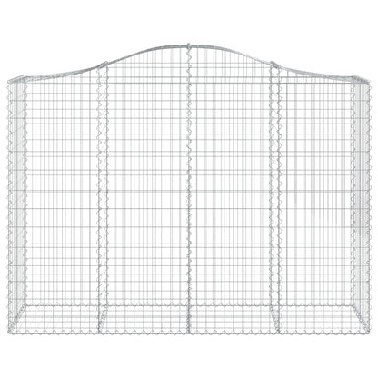 Arched Gabion Baskets 20 pcs 200x50x140/160 cm Galvanised Iron