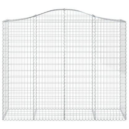 Arched Gabion Baskets 6 pcs 200x50x160/180 cm Galvanised Iron