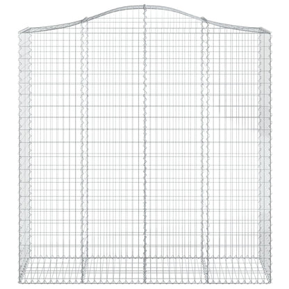 Arched Gabion Baskets 3 pcs 200x50x200/220 cm Galvanised Iron