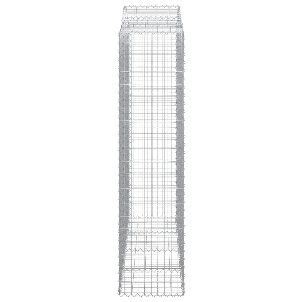 Arched Gabion Baskets 5 pcs 200x50x200/220 cm Galvanised Iron