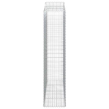 Arched Gabion Baskets 5 pcs 200x50x220/240 cm Galvanised Iron