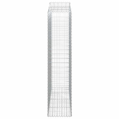Arched Gabion Baskets 7 pcs 200x50x220/240 cm Galvanised Iron