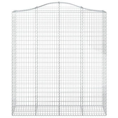Arched Gabion Baskets 8 pcs 200x50x220/240 cm Galvanised Iron