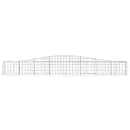 Arched Gabion Baskets 2 pcs 400x30x40/60 cm Galvanised Iron