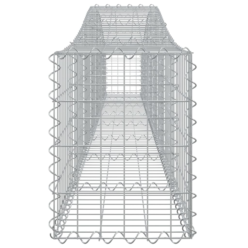 Arched Gabion Baskets 2 pcs 400x30x40/60 cm Galvanised Iron