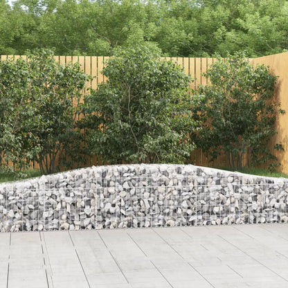 Arched Gabion Baskets 5 pcs 400x30x40/60 cm Galvanised Iron