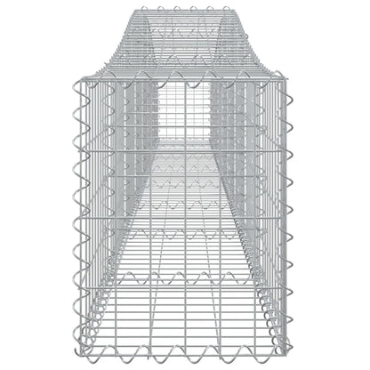 Arched Gabion Baskets 6 pcs 400x30x40/60 cm Galvanised Iron